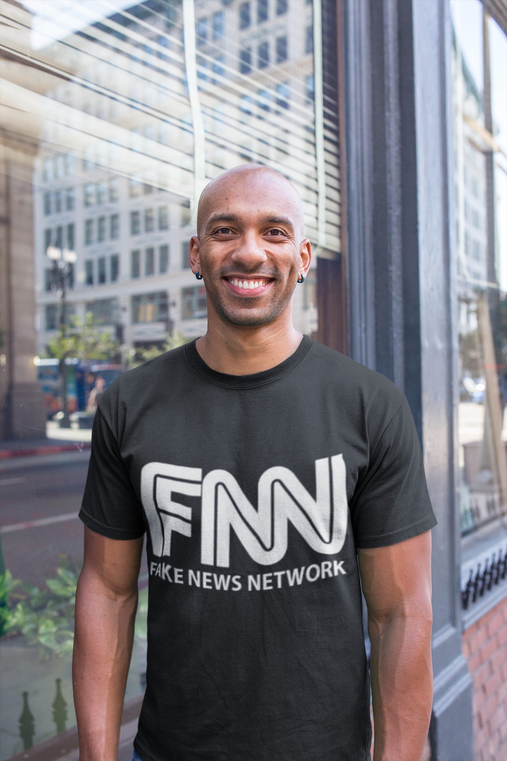 FNN "Fake News Network" Graphic T-Shirt — Satirical Political Tee