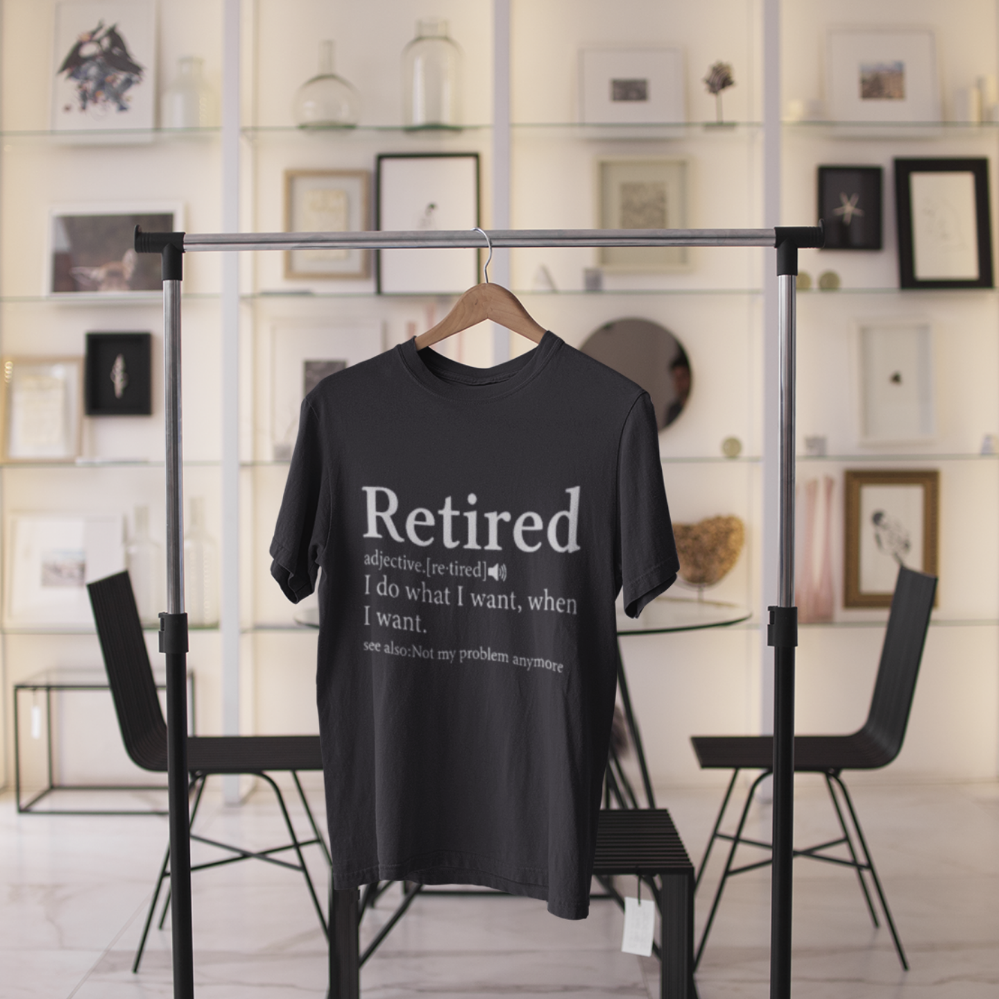 Retired Definition - I Do What I Want - Funny Unisex Graphic Tee