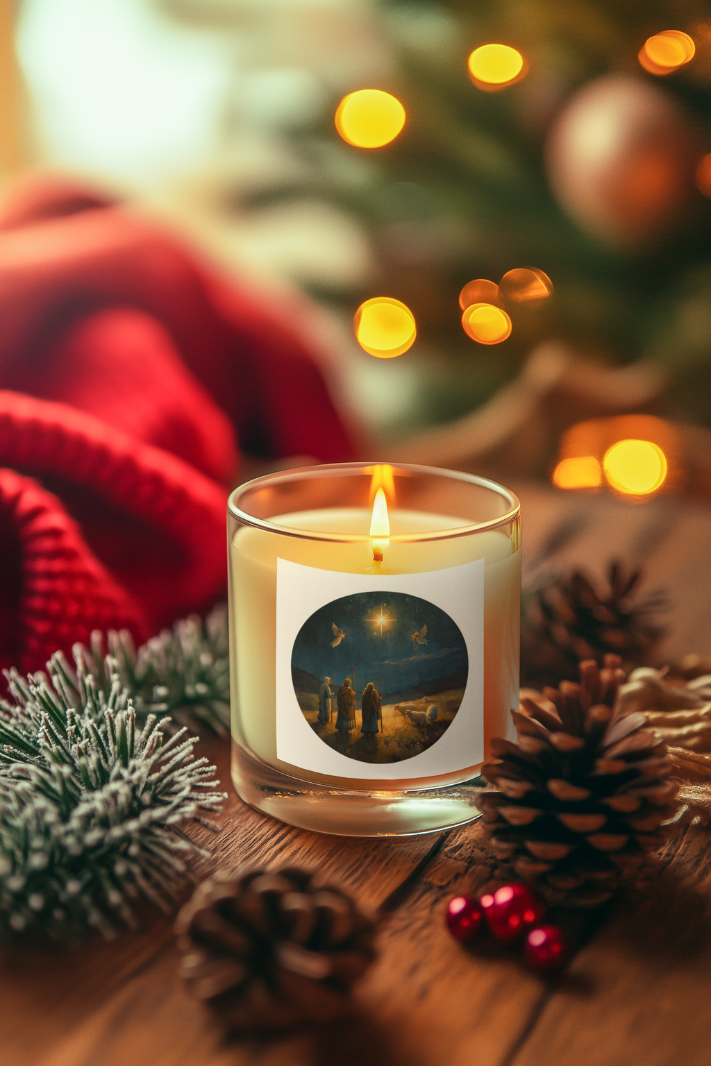 Nativity Star Candle – Holiday Jar (4oz / 9oz)