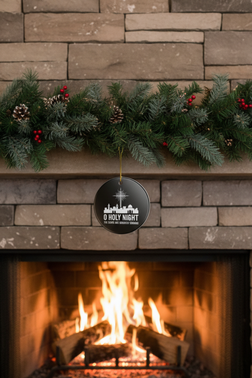 O Holy Night Fireplace Lifestyle