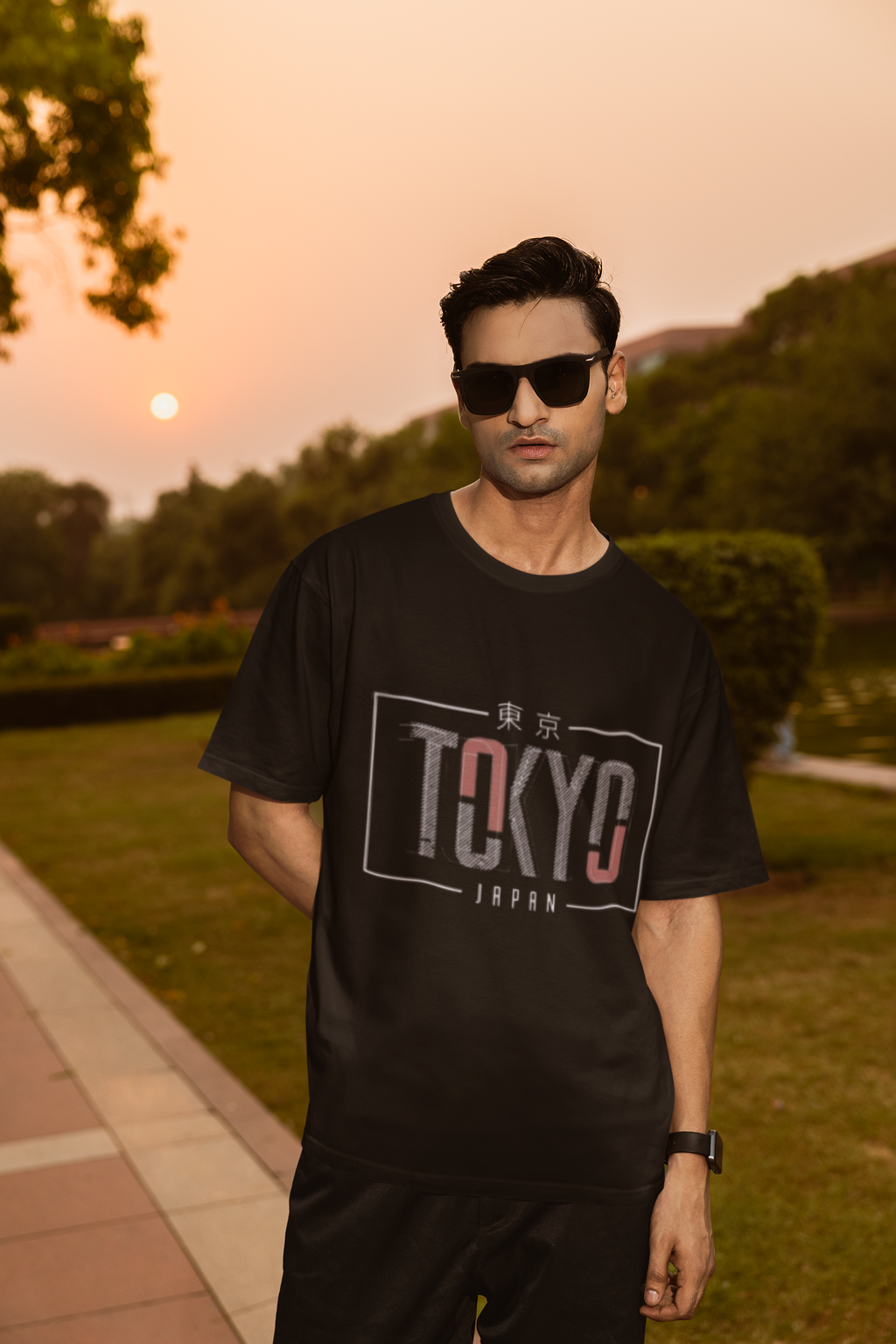 Tokyo Japan Industrial Graphic T-Shirt - Modern Streetwear Style Tee