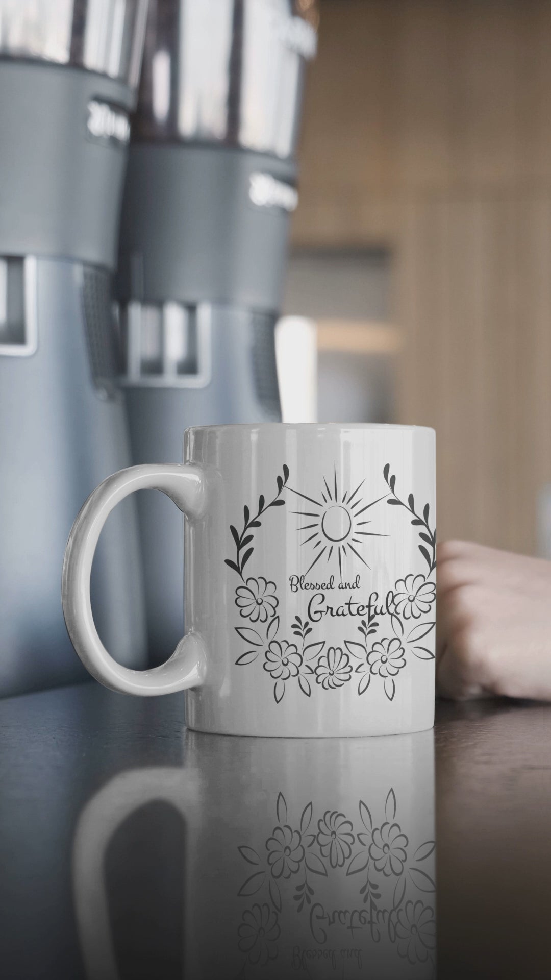 Blessed and Grateful Ceramic Coffee Mug - 11oz, 15oz