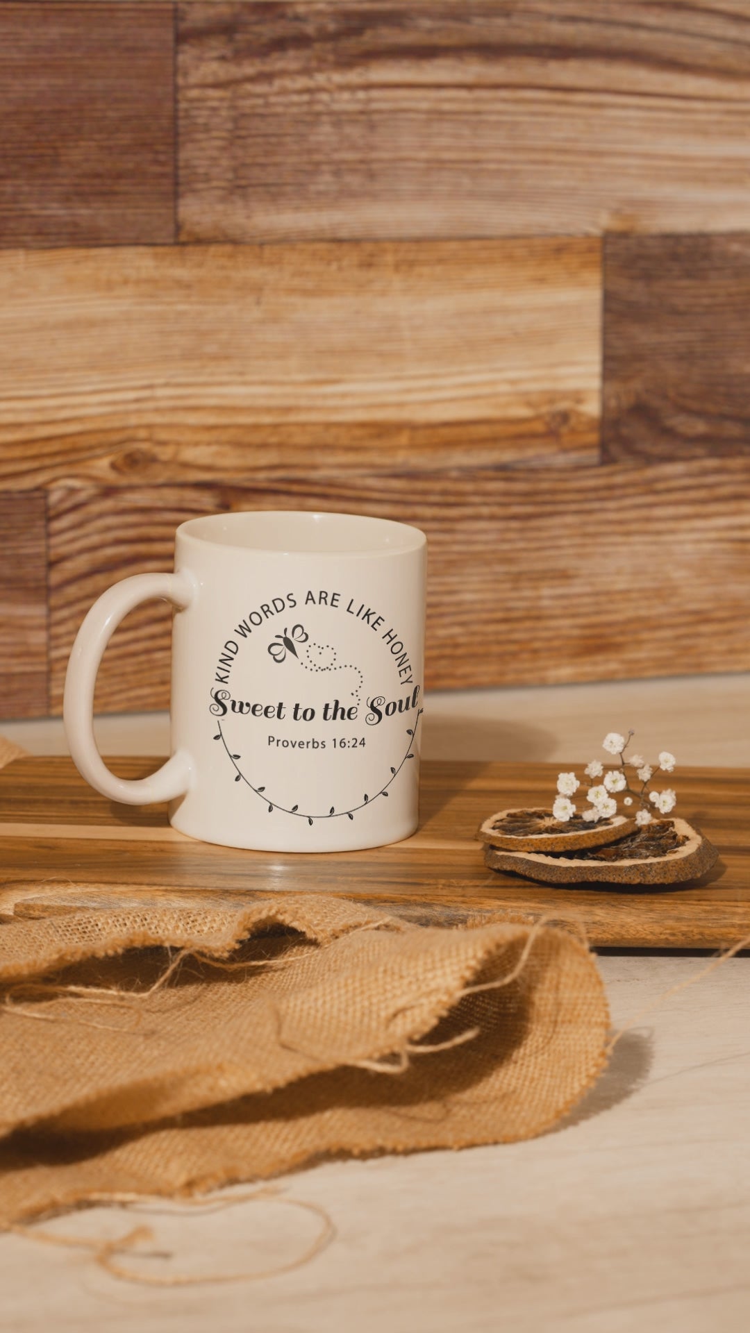 Proverbs 16:24 Mug - Kind Words Are Like Honey Christian Gift