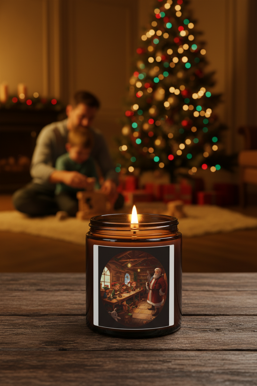 Santa's Workshop Candle Lifestyle