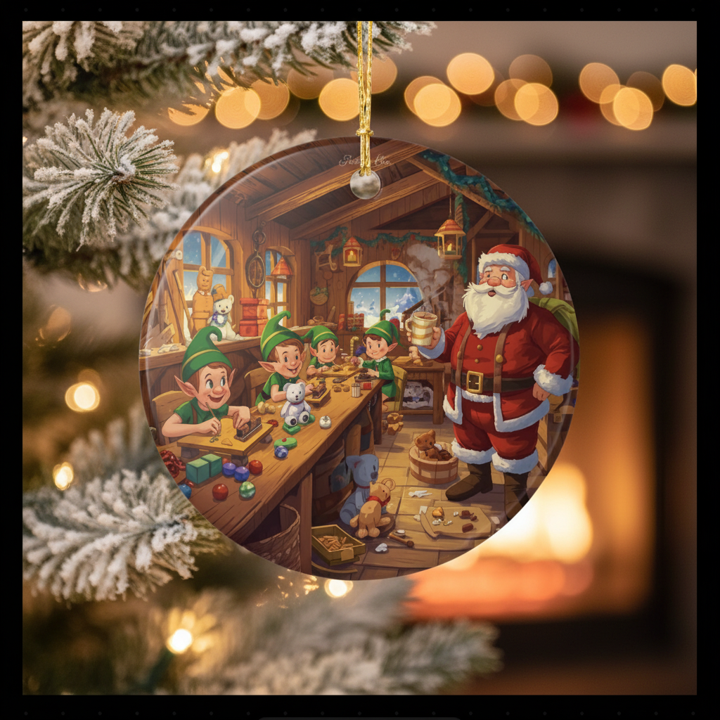 Santa's Workshop Ornament Lifestyle