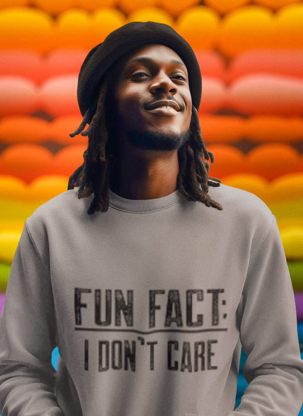 Fun Fact: I Don’t Care Sweatshirt – Sarcastic Graphic Pullover