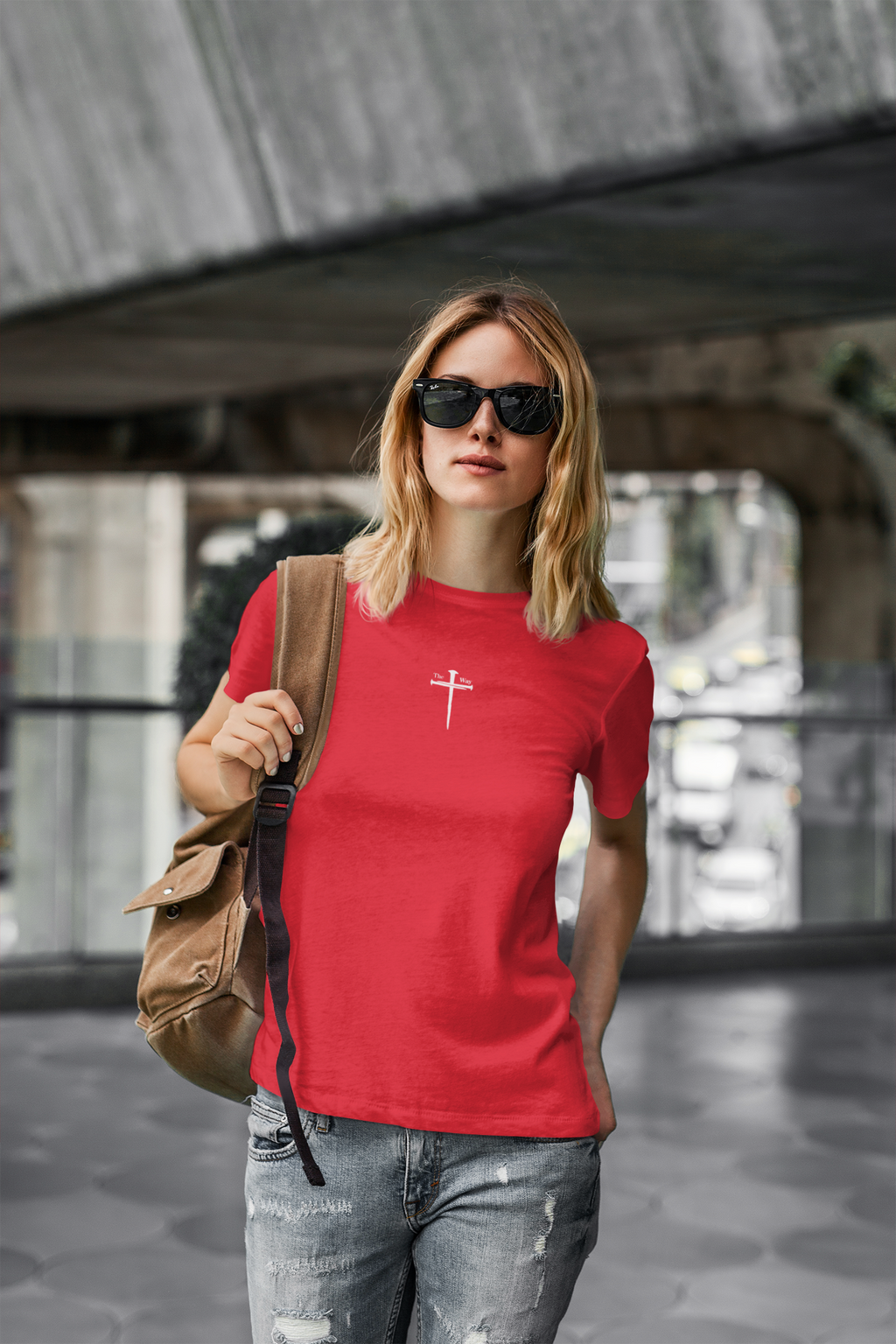 “The Way” Minimal Cross Tee