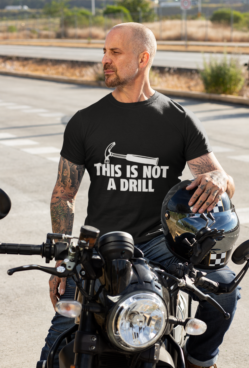 This Is Not A Drill Hammer T-Shirt - Funny Construction & Handyman Tee