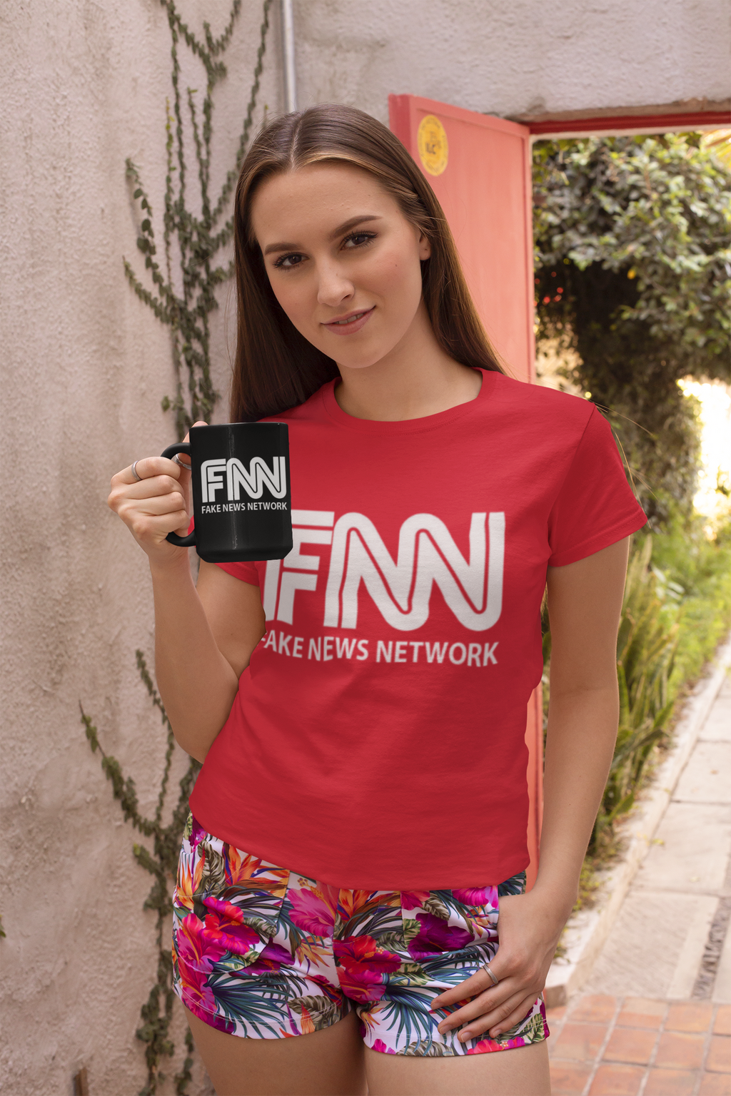 FNN "Fake News Network" Graphic T-Shirt — Satirical Political Tee