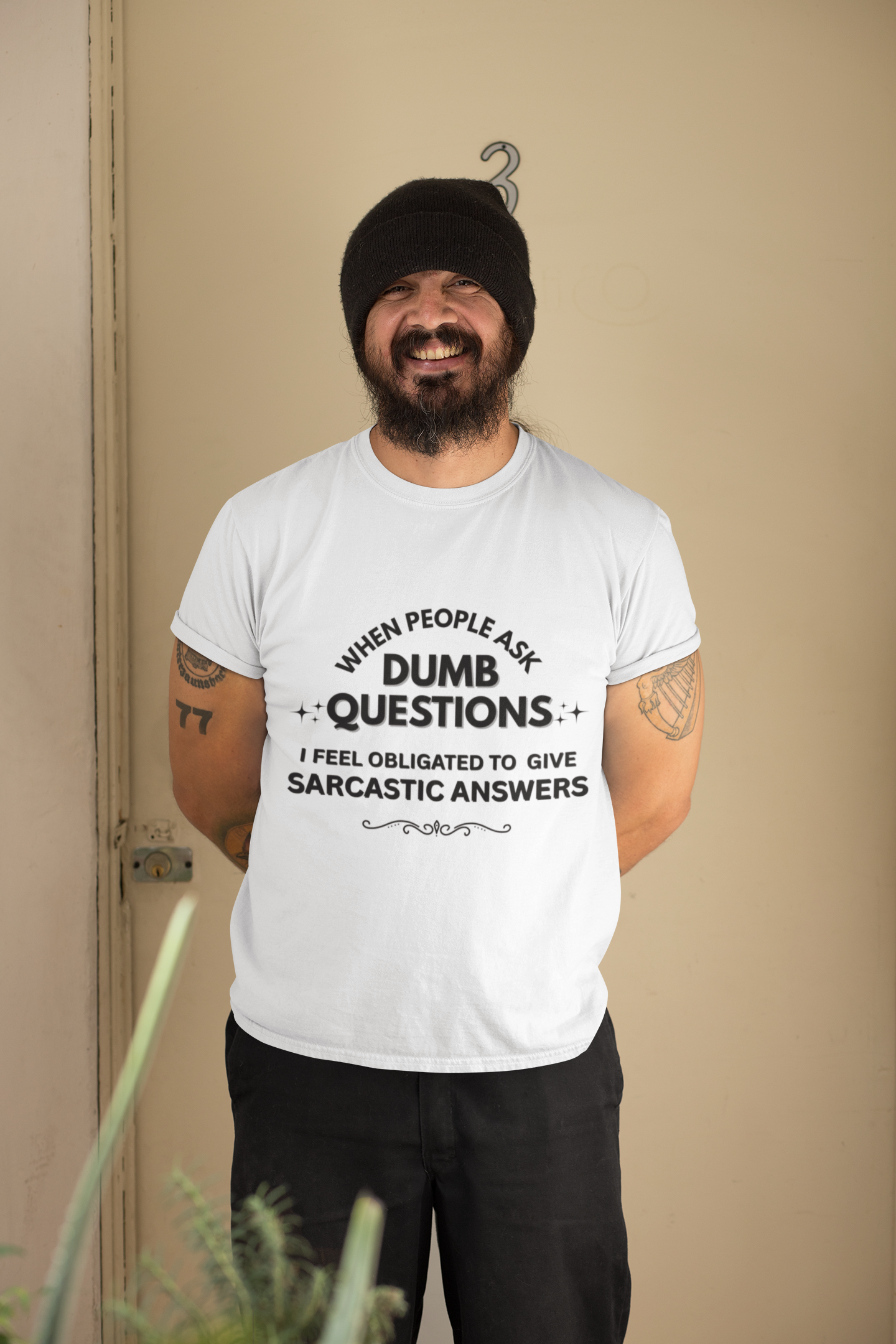 Dumb Questions Sarcastic T-Shirt – Funny Graphic Tee for Men & Women