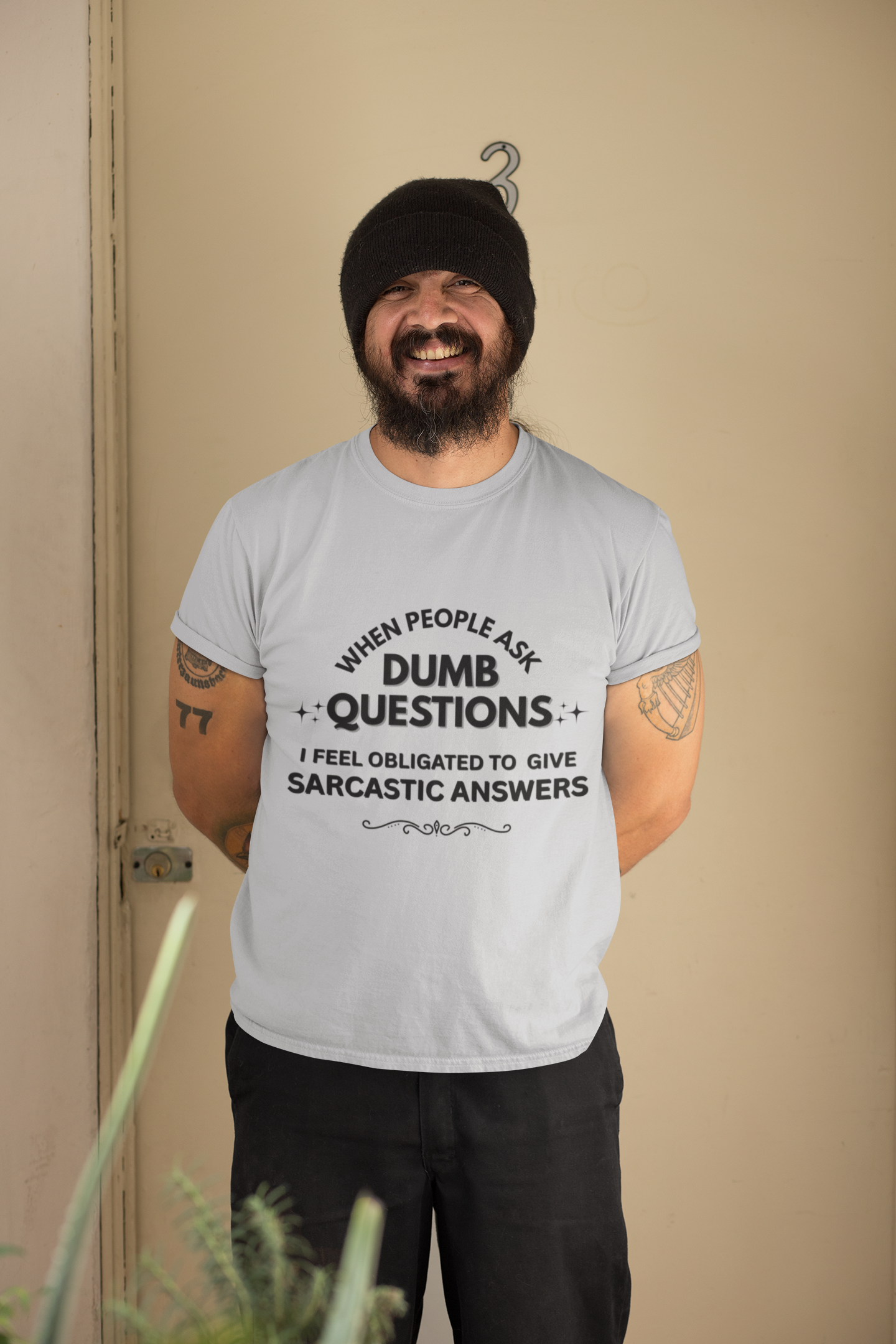 Dumb Questions Sarcastic T-Shirt – Funny Graphic Tee for Men & Women