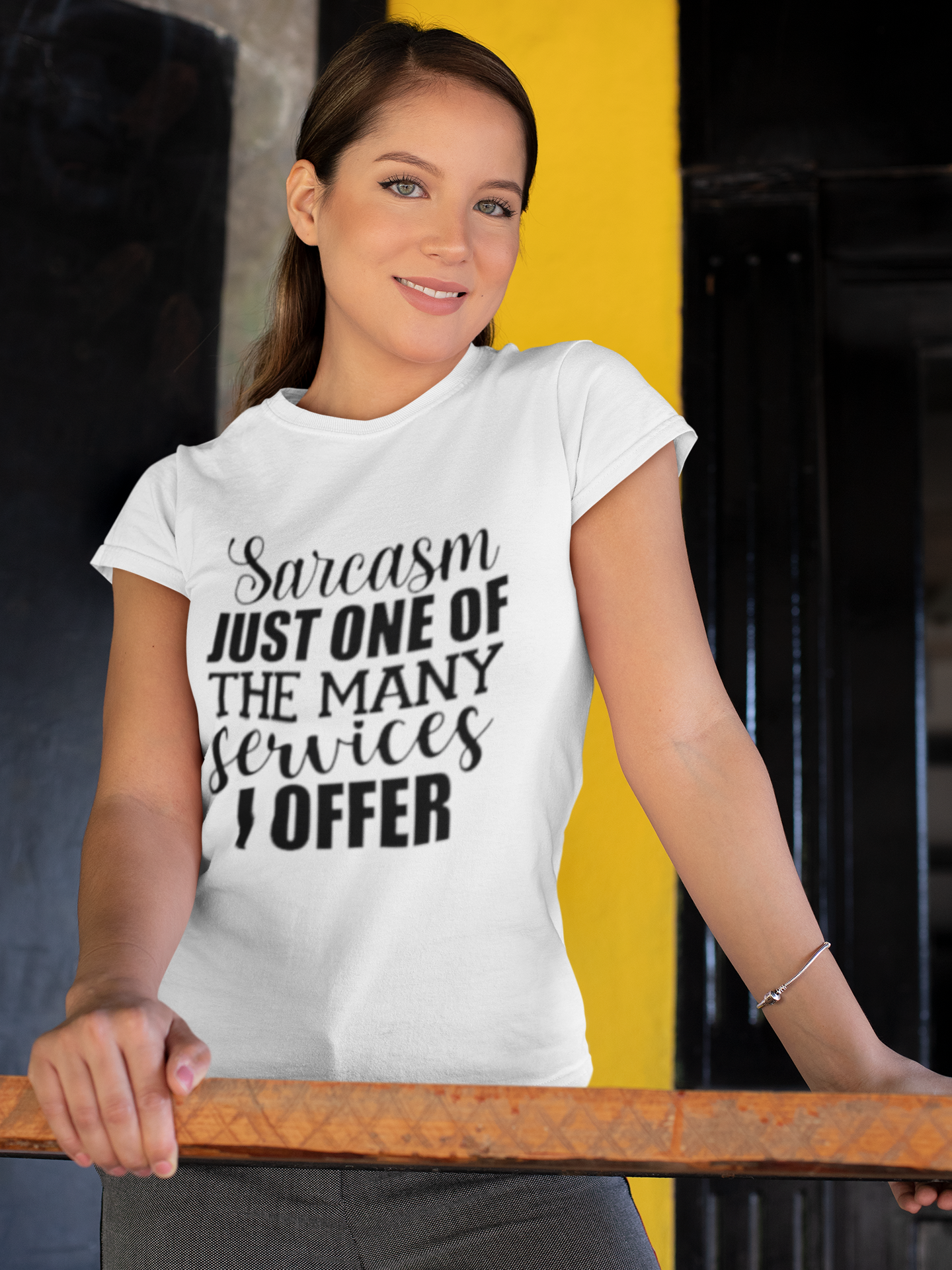 Sarcasm Just One Of The Many Services I Offer - Funny Graphic T-Shirt