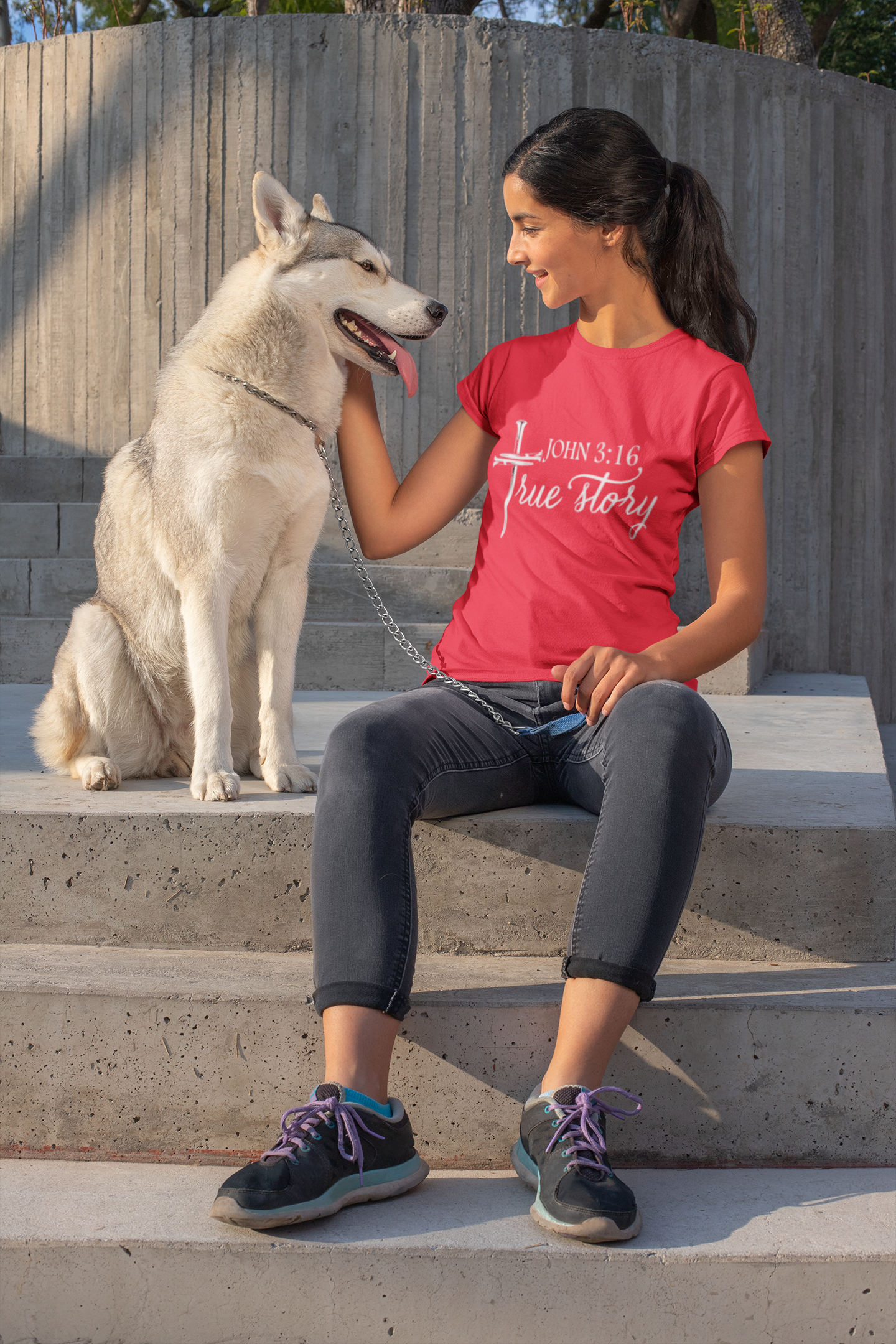 John 3:16 True Story T-Shirt — Christian Faith Cross Tee