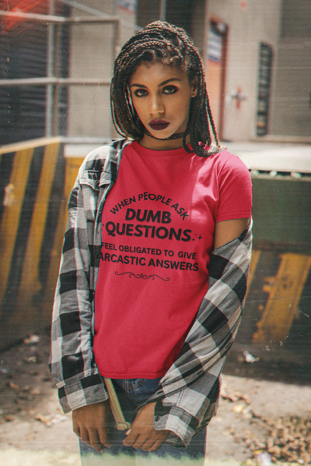 Dumb Questions Sarcastic T-Shirt – Funny Graphic Tee for Men & Women