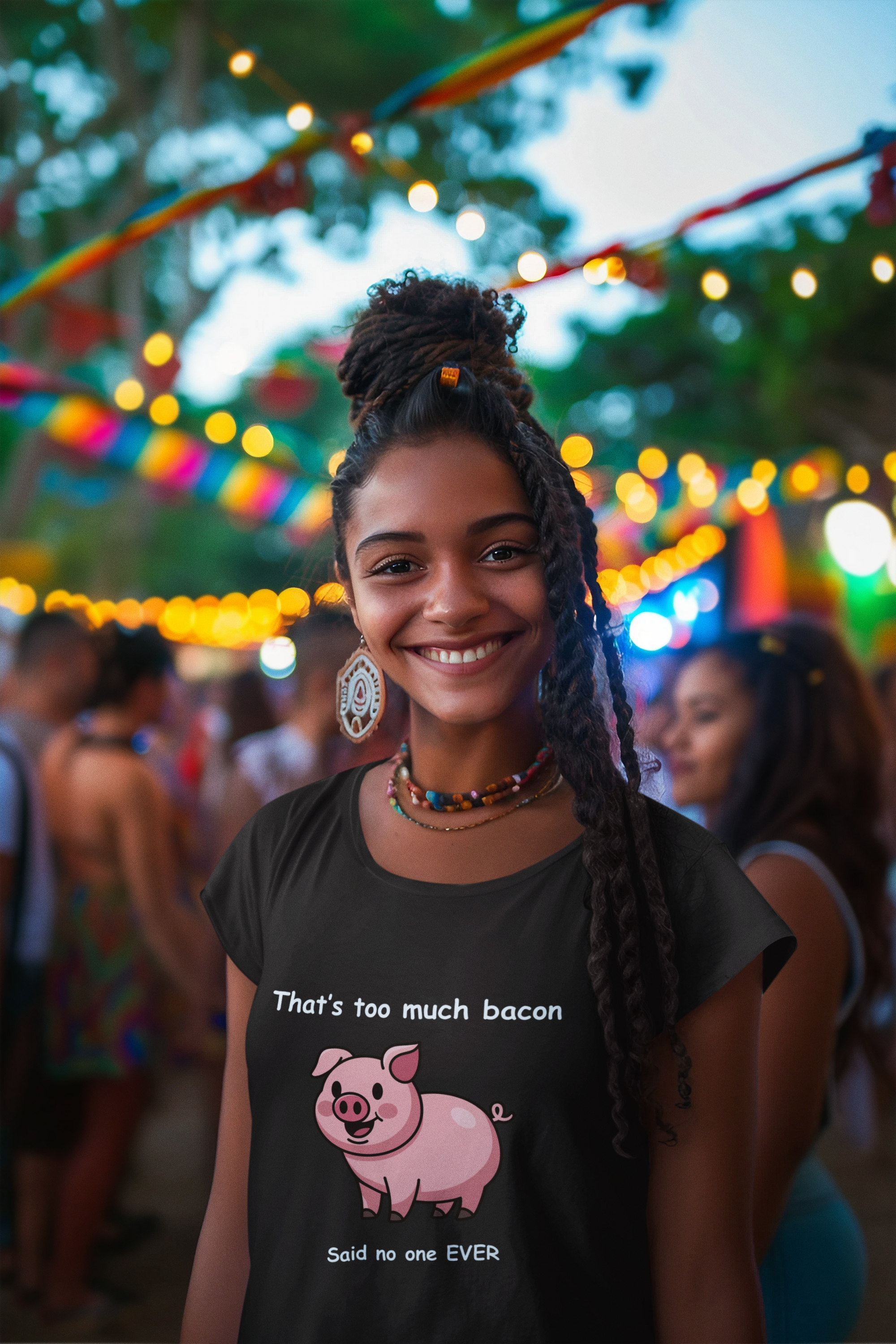 Funny Bacon T-Shirt – “That’s Too Much Bacon Said No One Ever” Graphic Tee