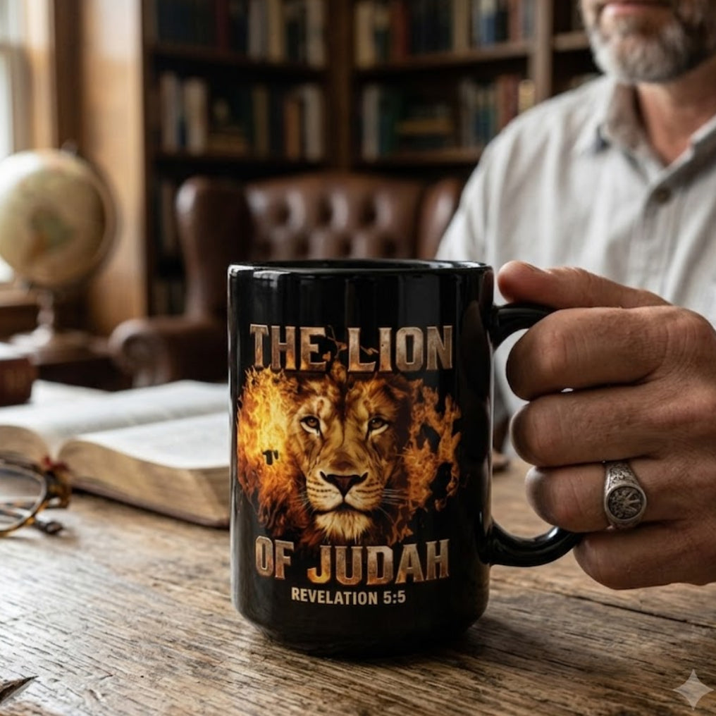 The Lion of Judah Premium 15oz Mug - Revelation 5:5