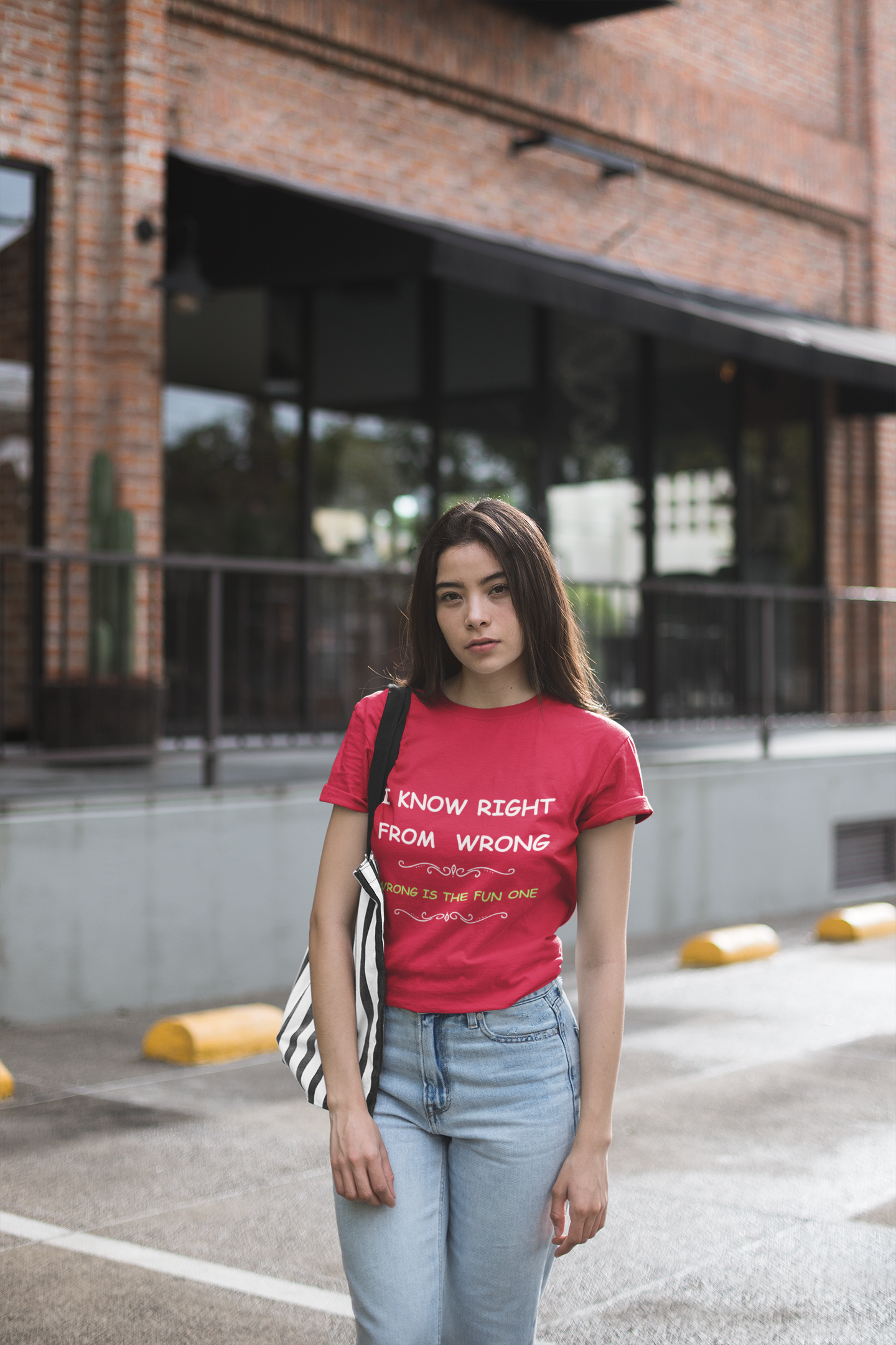 Funny “I Know Right From Wrong” T-Shirt – Wrong Is the Fun One Tee