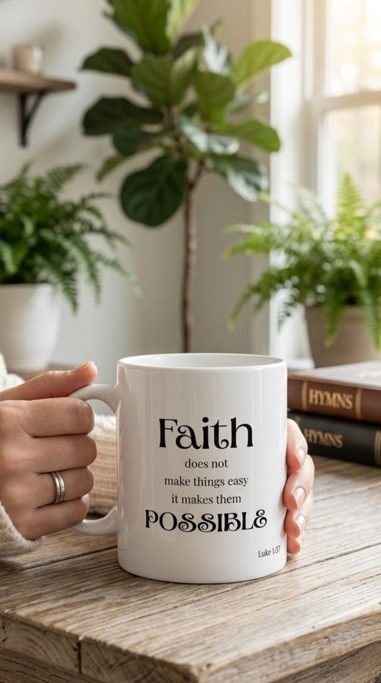 Inspirational Faith Ceramic Mug - Daily Encouragement