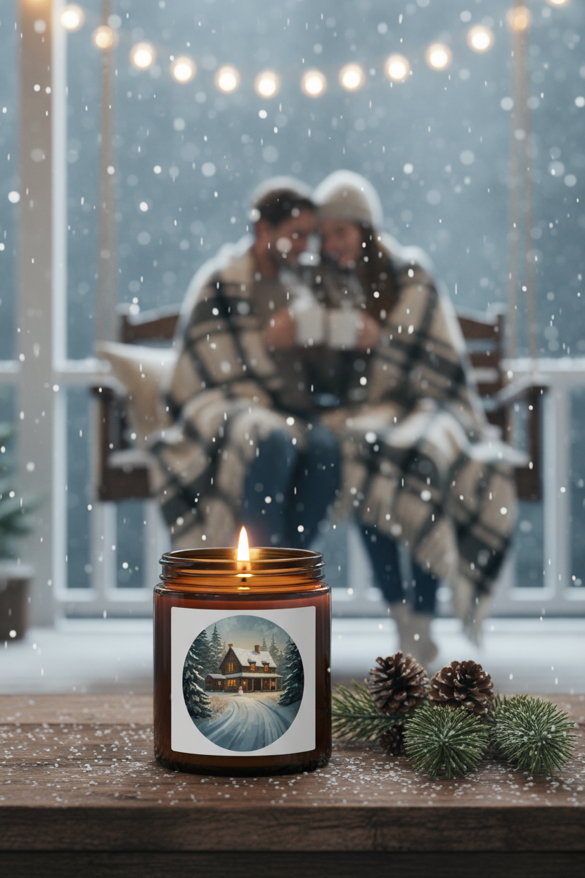 Winter Cottage Candle Lifestyle
