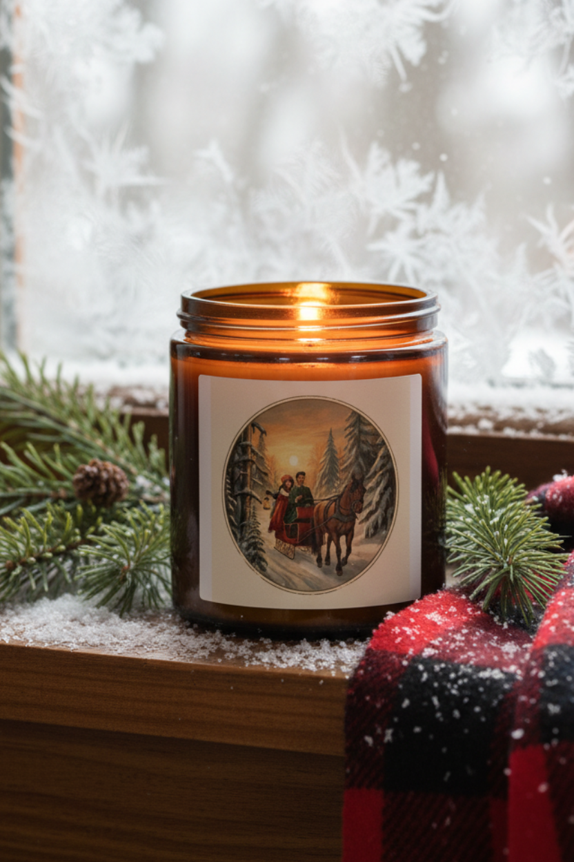 Winter Sleigh Ride Candle Lifestyle